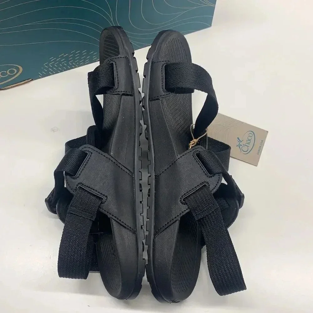 Chaco Low Down 2 Sandal Shoes Open Toe Strappy Black New NWT Men's Size 13